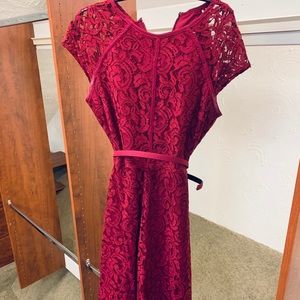 Wine Cocktail Party Dress